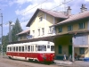 Nachdem der Museumstriebwagen M240.0100 am 26.8.2017 dreimal zwischen Vojkovice und Kyselka gependelt ist, steht dieser nun als Sp 28810 in Vojkovice zur Rückfahrt nach Karlovy Vary bereit. Foto: Bertram Frenzel