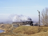 Polen: Auf sämtlichen Nebenbahnen nördlich von Gniezno ist heute der Reiseverkehr eingestellt. Am 19.1.1991 war noch Ty2-130 bei Kłecko mit dem Personenzug 22723/4 von Janowiec über Skoki nach Gniezno unterwegs.