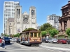 Szenen der Cable Cars in San Francisco