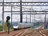 Ostküste 3: Der Acela-Express 2155 durcheilt nach Washington DC mit führendem Triebkopf 2014 den Bahnhof Secaucus Junction in New Jersey.