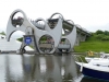 das Schiffshebewerk "Falkirk Wheel" bei Falkirk