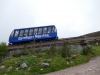 ein Wagen der "CairnGorm Mountain Railway" kurz vor der Talstation