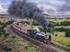 5-289s5, Bloemfontein-Kroonstad, Karee, 3231 cl 23 on 209, the eastbound Orange Express, February 1973 red g