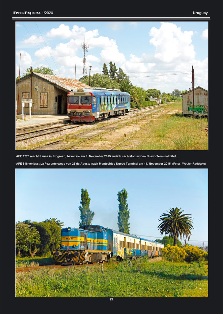 Eisenbahn in Uruguay