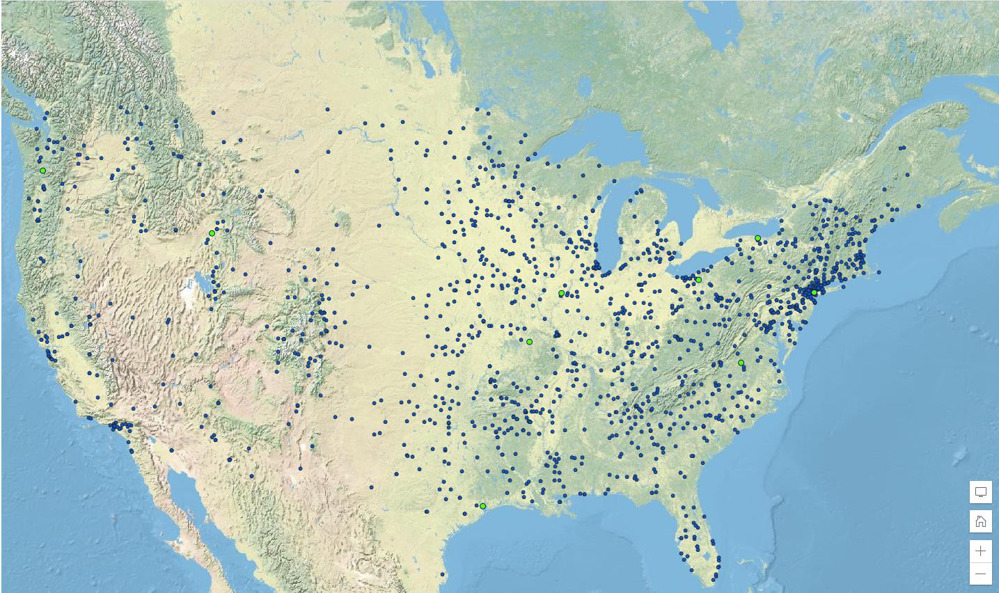 Bahnsehenswürdigkeiten in den USA